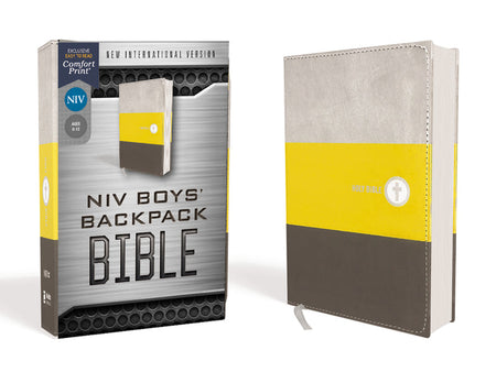 NIV, Boys' Backpack Bible, Compact, Red Letter Edition, Comfort Print: A Portable, Durable, and Easy-to-Read Bible that Goes