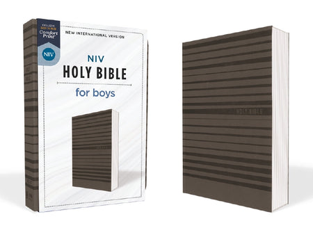 NIV, Holy Bible, Soft Touch Edition, Comfort Print – Leathersoft™, Charcoal by HarperCollins