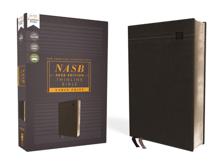 NASB, Thinline Bible, Large Print, Red Letter Edition, 2020 Text, Comfort Print – Leathersoft™ Large Print, Black