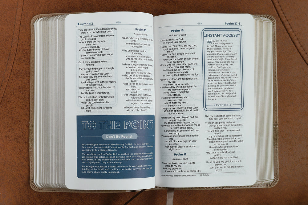 NIV, Teen Study Bible, Compact, Comfort Print – Leathersoft™, Brown by HarperCollins, product view 4