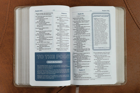 NIV, Teen Study Bible, Compact, Comfort Print – Leathersoft™, Brown by HarperCollins, product view 4