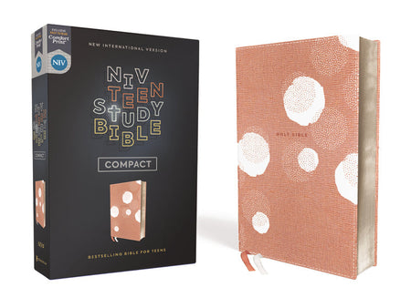NIV, Teen Study Bible, Compact, Comfort Print – Leathersoft™, Peach by HarperCollins