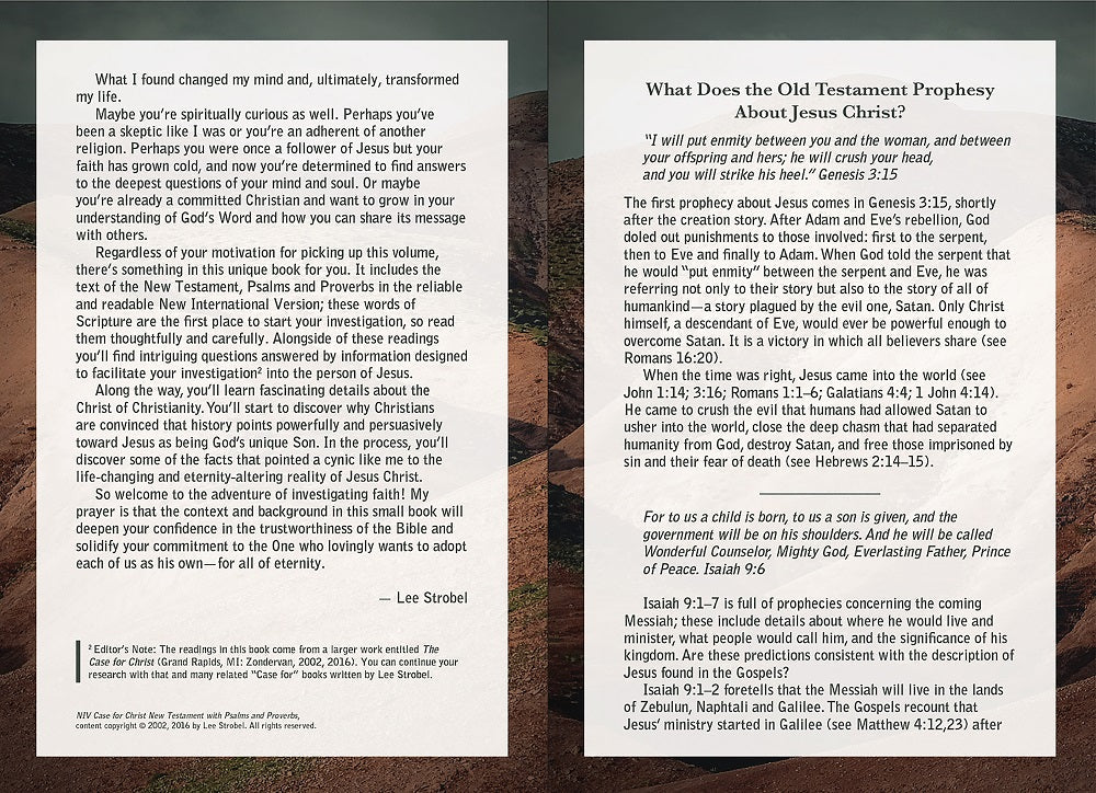 NIV, Case for Christ New Testament with Psalms and Proverbs, Pocket-Sized, Paperback, Comfort Print, product view 7