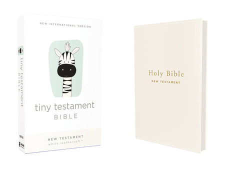 Tiny Testament Bible New Testament (NIV) - White Leathersoft by HarperCollins