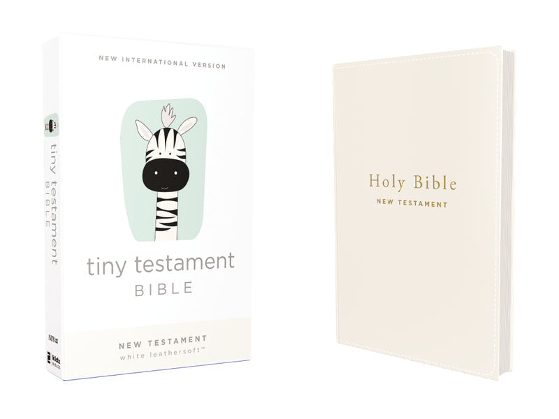 Tiny Testament Bible New Testament (NIV) - White Leathersoft by HarperCollins
