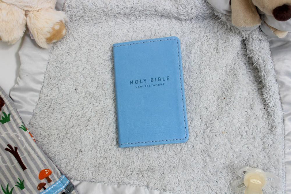 Tiny Testament Bible(NIV) - New Testament - Blue Leathersoft by HarperCollins, product view 2