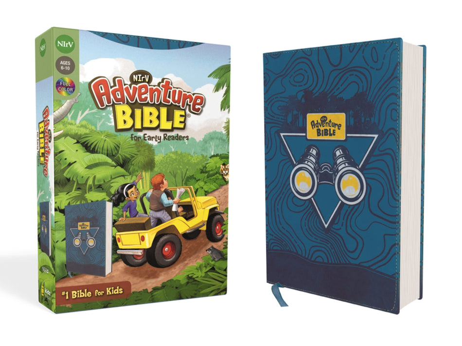 NIrV, Adventure Bible for Early Readers, Full Color Interior – Leathersoft™, Blue by HarperCollins