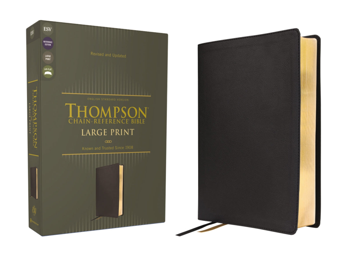 ESV, Thompson Chain-Reference Bible, Large Print, Red Letter – Leathersoft™, Black by HarperCollins
