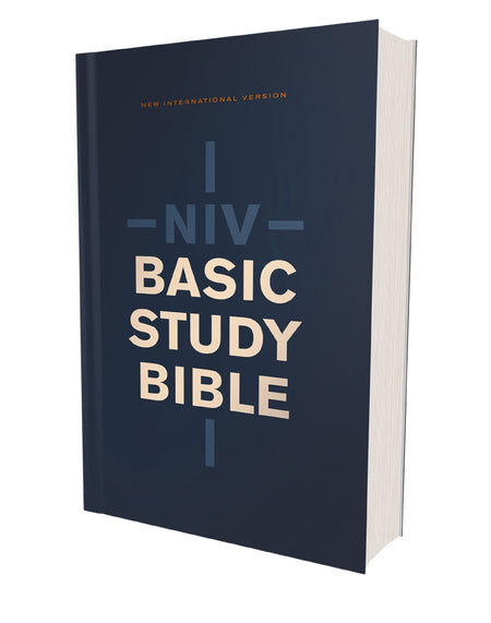 NIV, Basic Study Bible, Economy Edition, Paperback, Blue, Red Letter by HarperCollins