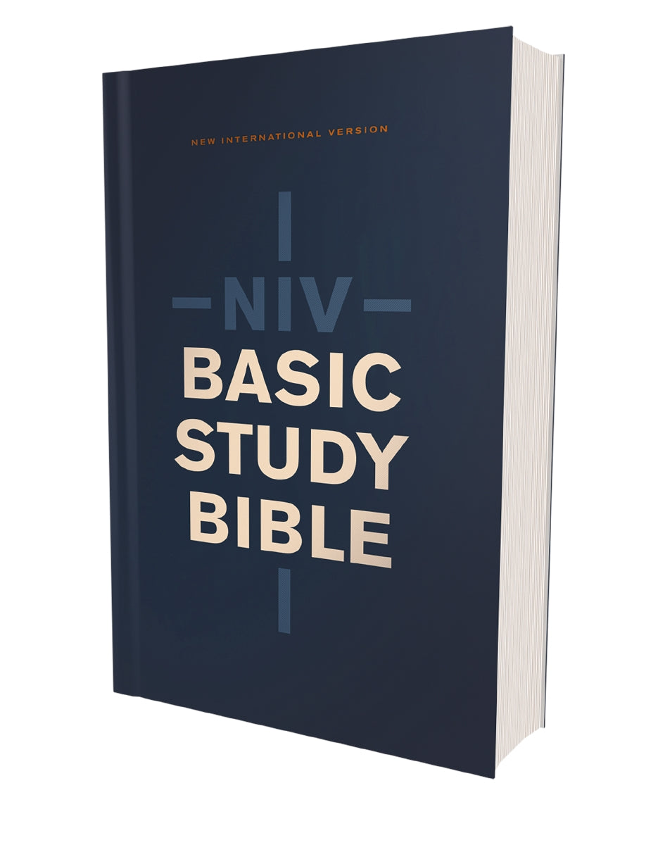 NIV, Basic Study Bible, Economy Edition, Paperback, Blue, Red Letter by HarperCollins