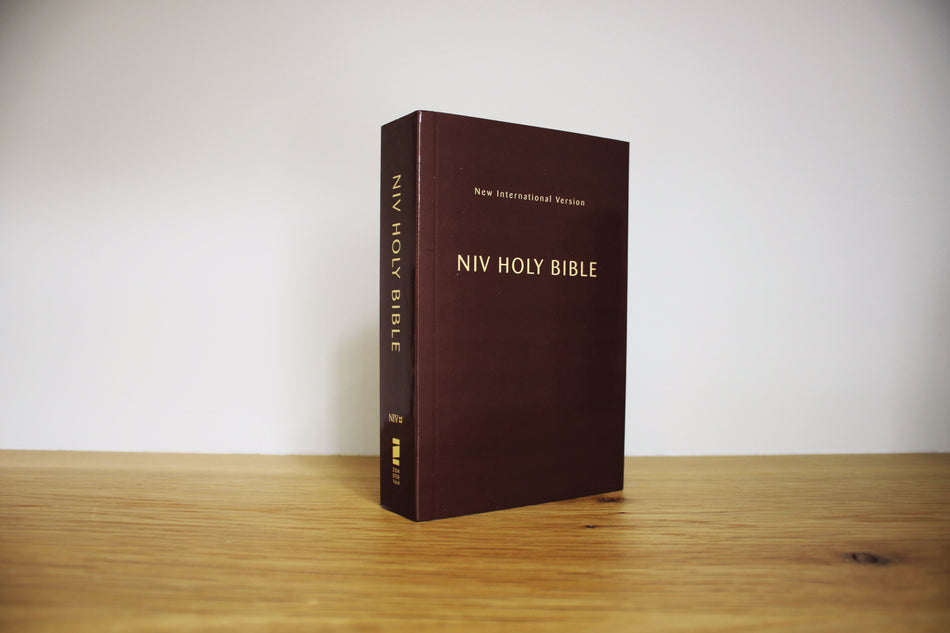 Holy Bible (NIV) - Compact Burgundy Paperback by HarperCollins, product view 2