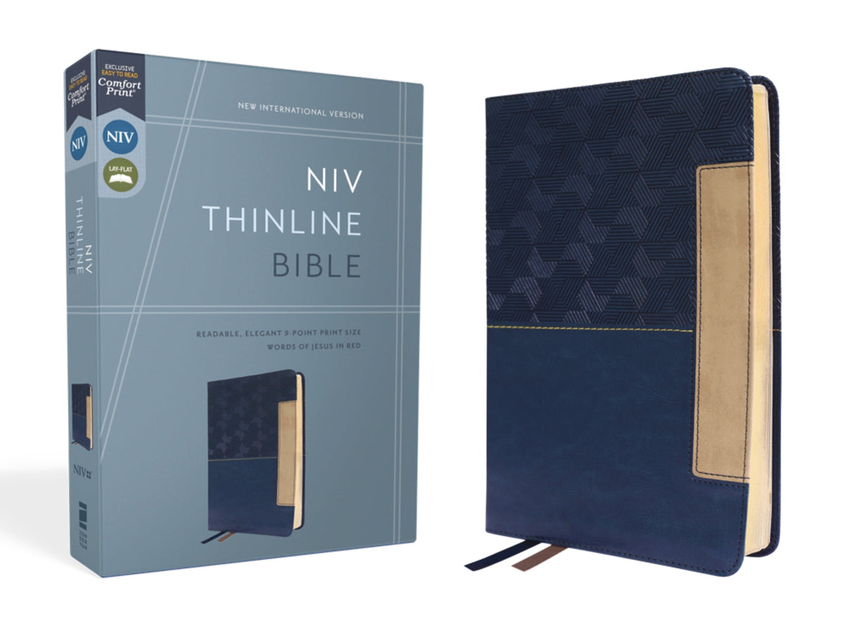 NIV, Thinline Bible, Leathersoft, Red Letter, Comfort Print by HarperCollins