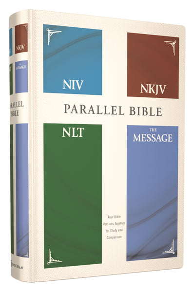 NIV, NKJV, NLT, The Message, (Contemporary Comparative) Parallel Bible – Hardcover by HarperCollins