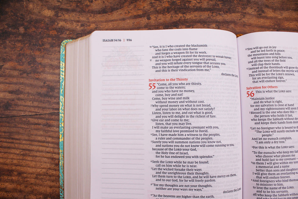 NIV, Journal the Word Bible for Women (Perfect for Note-Taking), Red Letter, Comfort Print: 500+ Prompts to, product view 8
