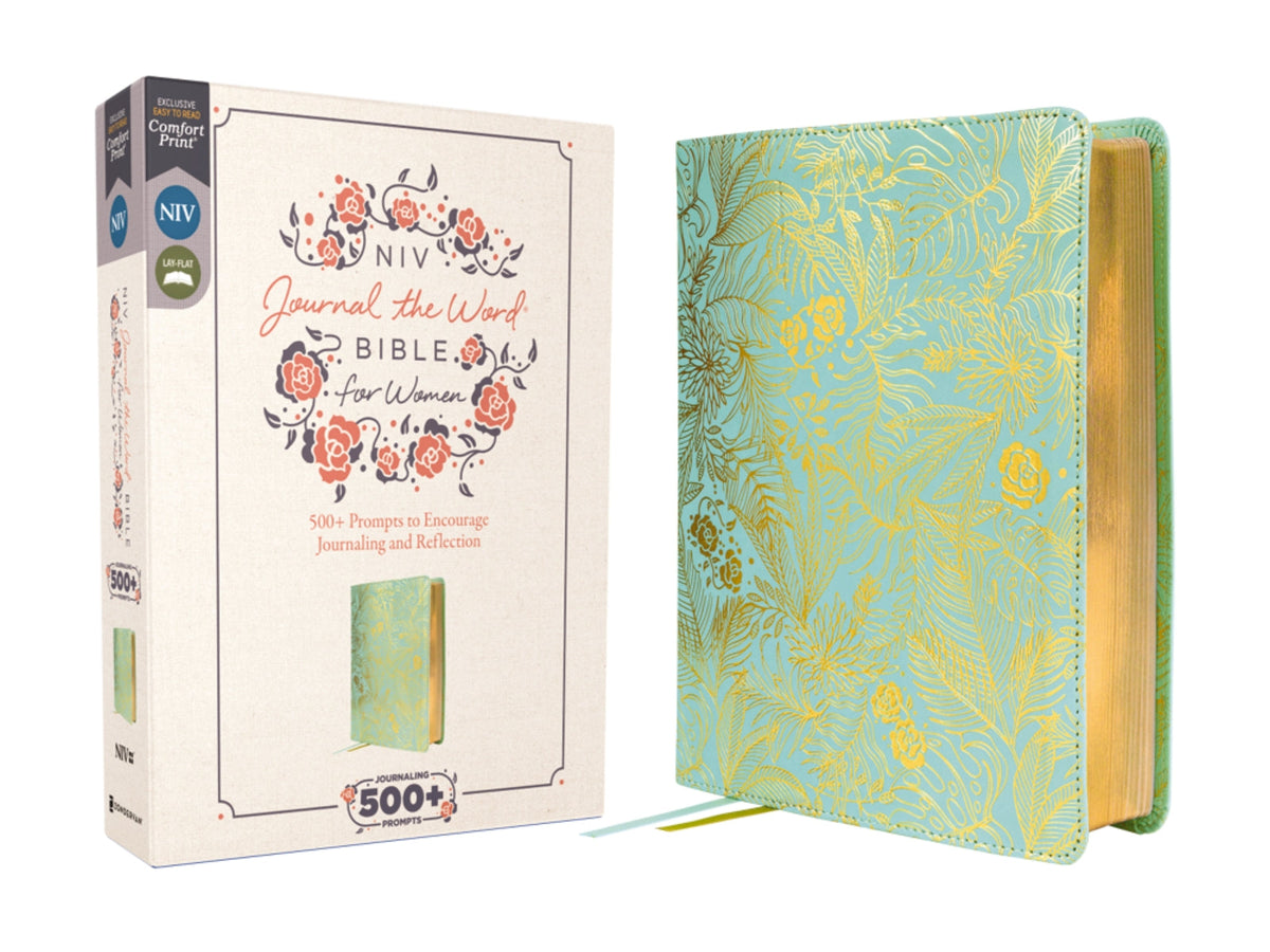 NIV, Journal the Word Bible for Women (Perfect for Note-Taking), Red Letter, Comfort Print: 500+ Prompts to Encourage