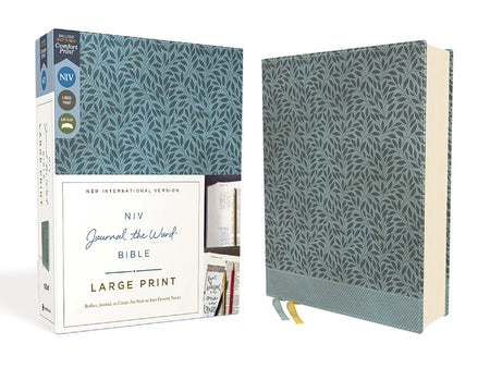 NIV, Journal the Word Bible (Perfect for Note-Taking), Large Print, Red Letter, Comfort Print: Reflect, Take Notes, or