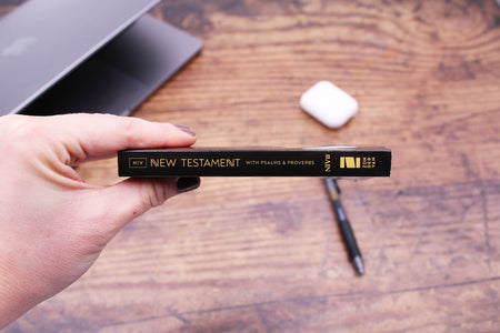 New Testament with Psalms and Proverbs (NIV) - Pocket Sized - Paperback - Black Motorcycle by HarperCollins, product view 5