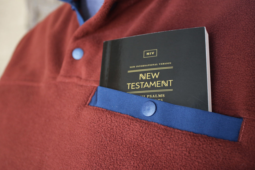 New Testament with Psalms and Proverbs (NIV) - Pocket Sized - Paperback - Black Motorcycle by HarperCollins, product view 6
