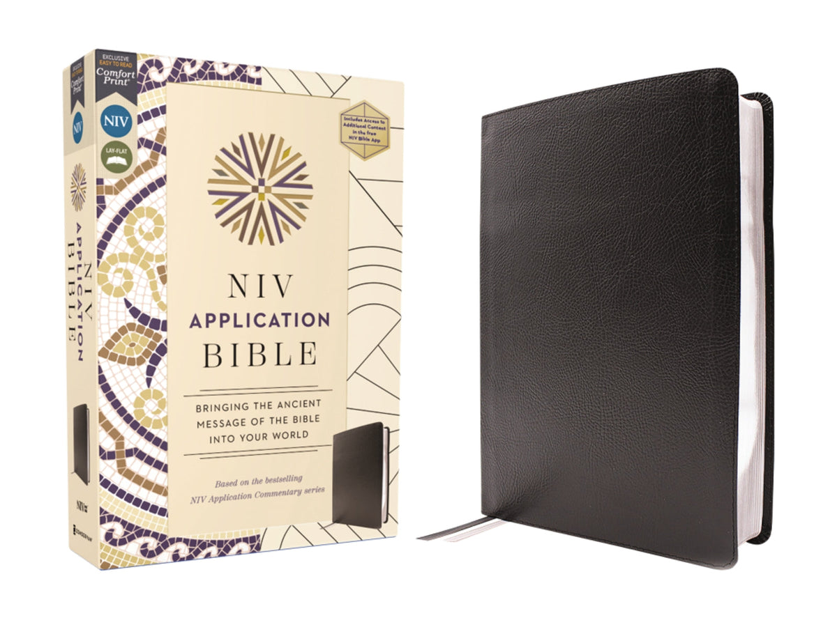 NIV Application Bible, Red Letter, Comfort Print: Bringing the Ancient Message of the Bible into Your World – Premium Bonded