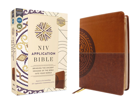 NIV Application Bible, Red Letter, Comfort Print: Bringing the Ancient Message of the Bible into Your World – Leathersoft™