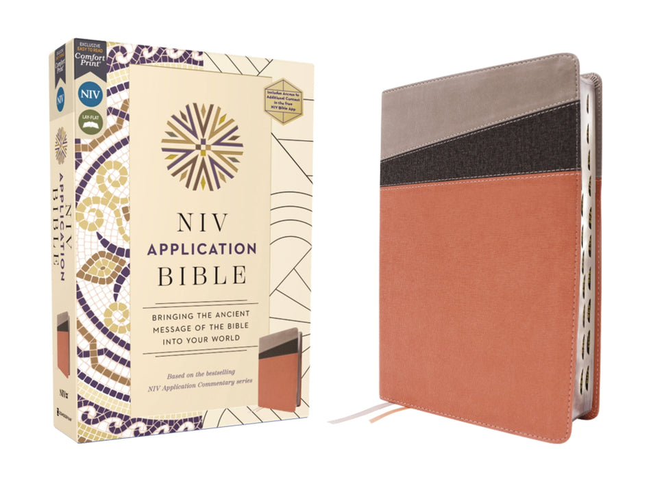 NIV Application Bible, Red Letter, Comfort Print: Bringing the Ancient Message of the Bible into Your World – Leathersoft™