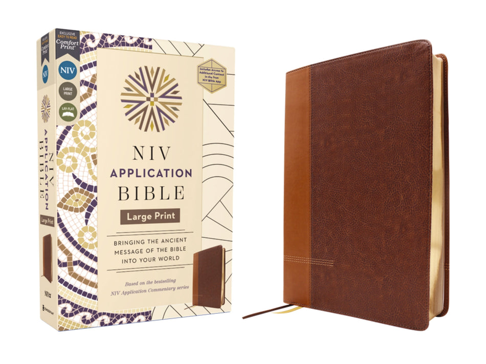 NIV Application Bible, Large Print, Red Letter, Comfort Print: Bringing the Ancient Message of the Bible into Your World