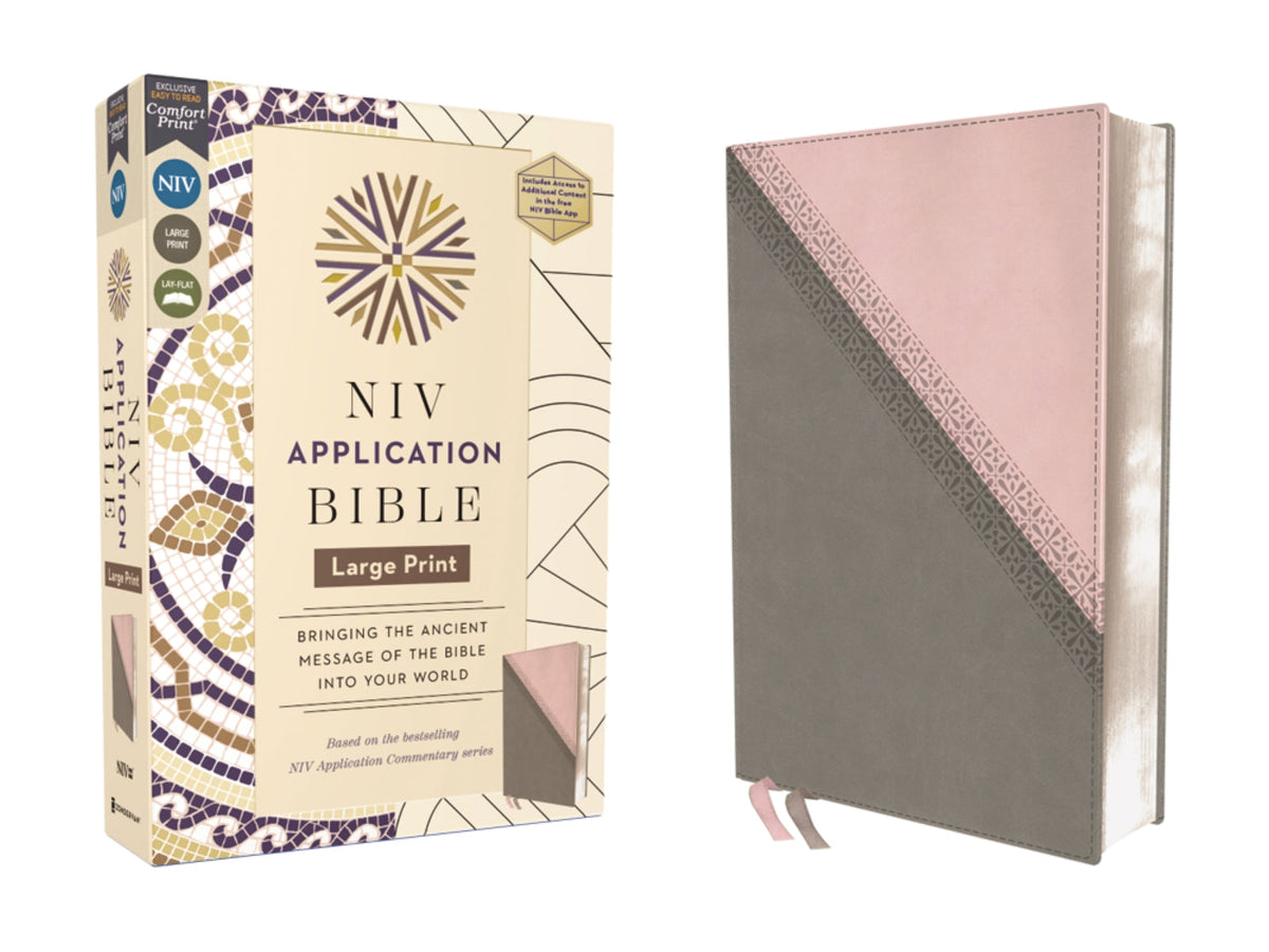 NIV Application Bible, Large Print, Red Letter, Comfort Print: Bringing the Ancient Message of the Bible into Your World
