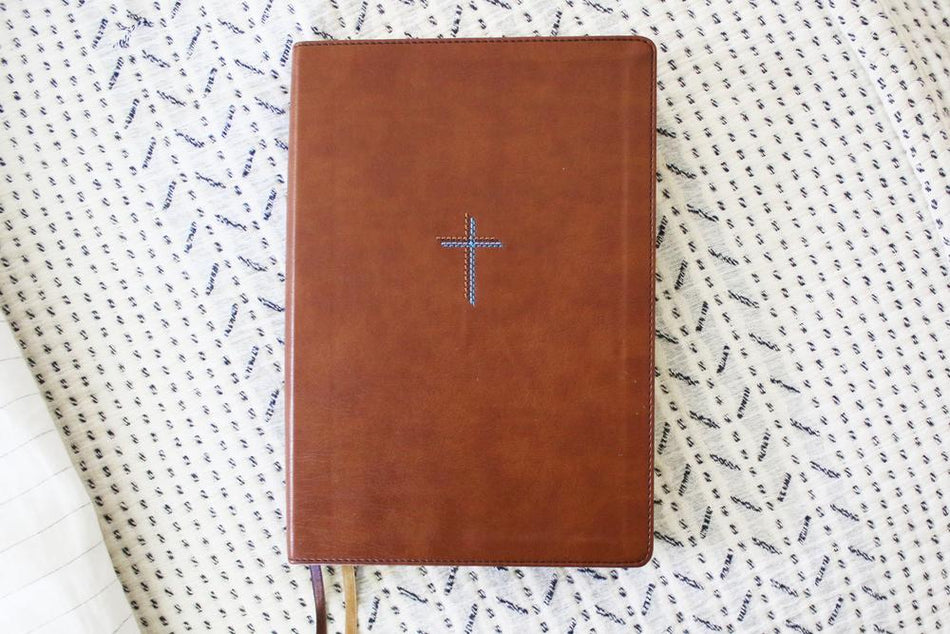 NIV, Quest Study Bible, Comfort Print: The Only Q and A Study Bible – Leathersoft™, Brown (9780310465850), product view 2