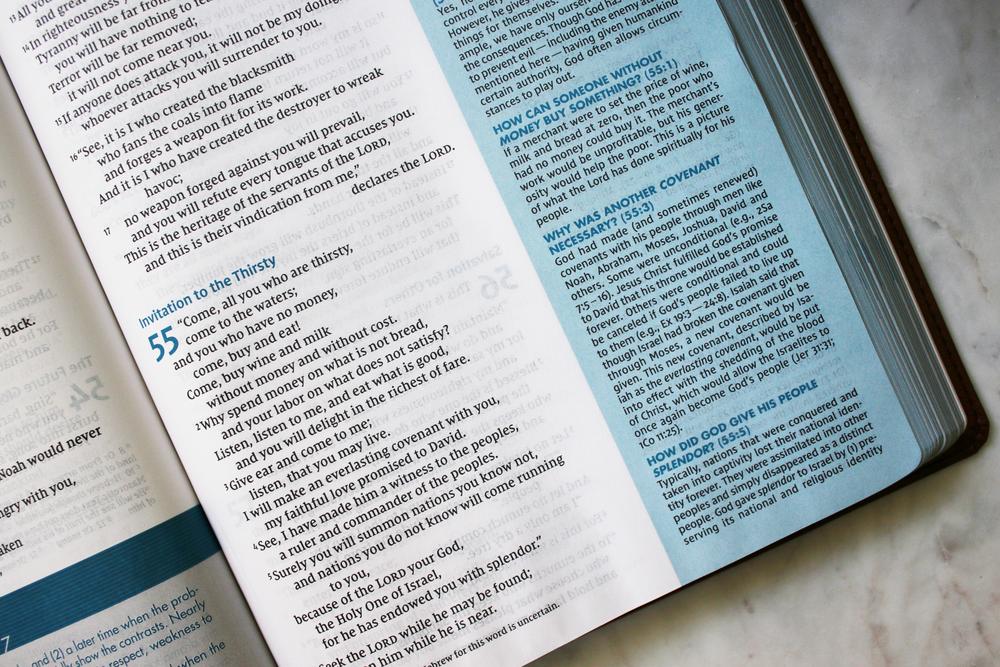 NIV, Quest Study Bible, Comfort Print: The Only Q and A Study Bible – Leathersoft™, Brown (9780310465850), product view 7