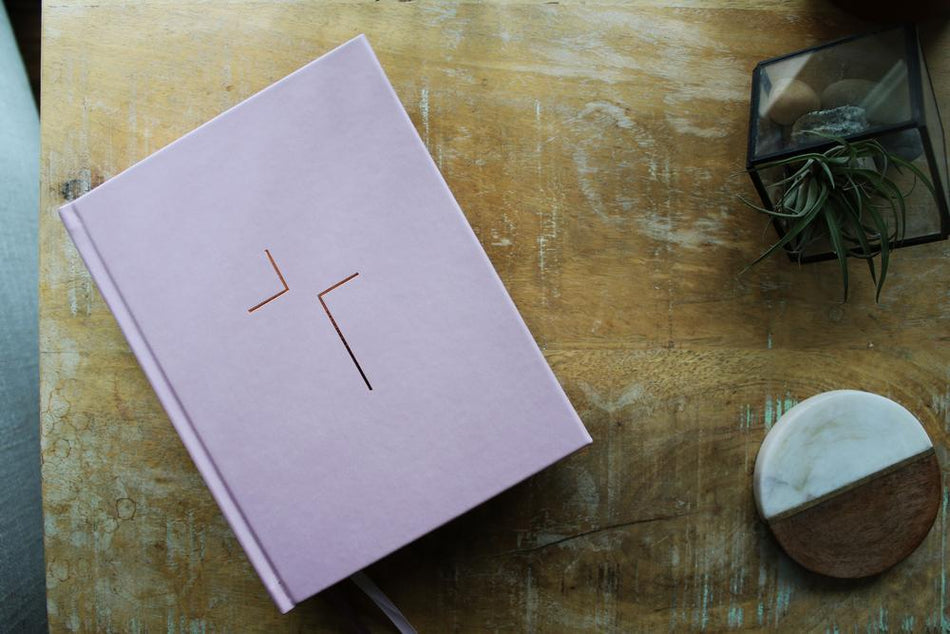 The Jesus Bible, ESV Edition, Leathersoft over Board, Pink by HarperCollins, product view 2