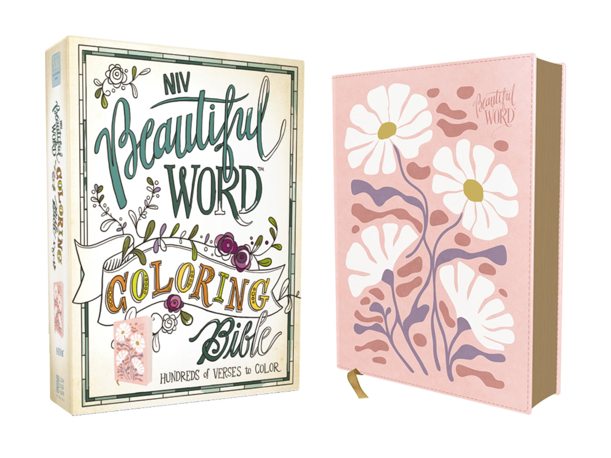 NIV, Beautiful Word Coloring Bible: Hundreds of Verses to Color – Leathersoft™, Pink by HarperCollins