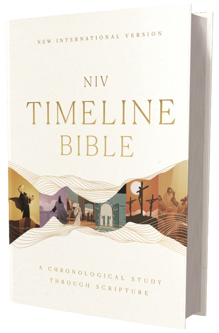 NIV, Timeline Bible, Red Letter, Comfort Print: A Chronological Study through Scripture – Hardcover by HarperCollins