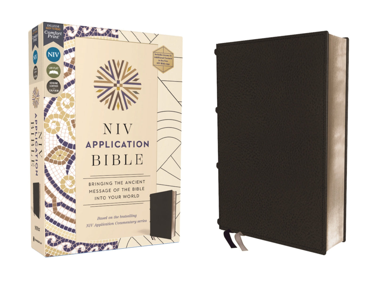 NIV Application Bible, Red Letter, Comfort Print: Bringing the Ancient Message of the Bible into Your World – Genuine
