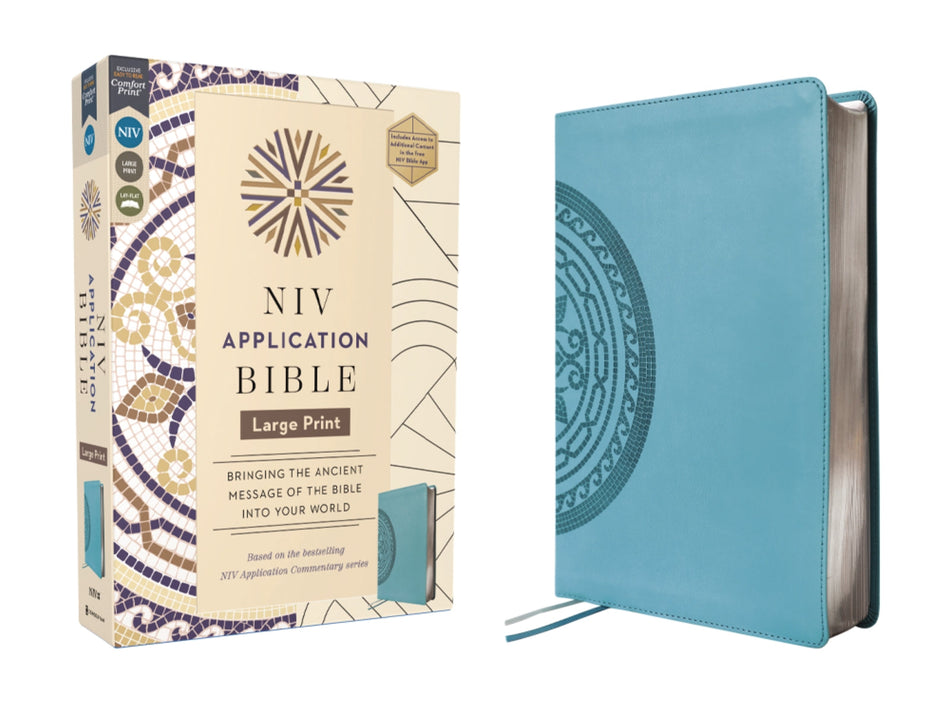 NIV Application Bible, Large Print, Red Letter, Comfort Print: Bringing the Ancient Message of the Bible into Your World