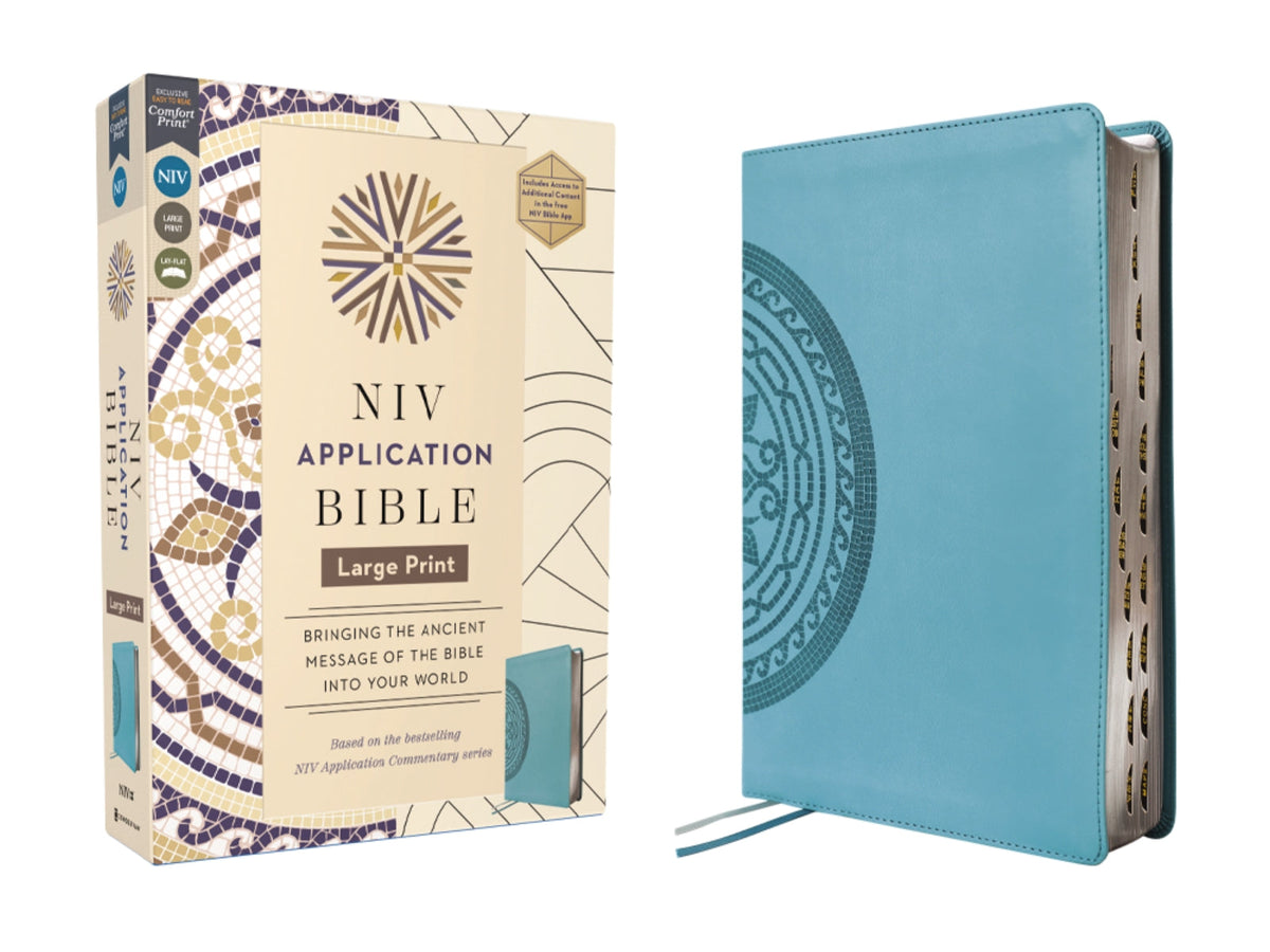 NIV Application Bible, Large Print, Red Letter, Comfort Print: Bringing the Ancient Message of the Bible into Your World
