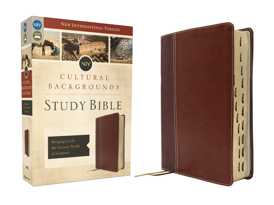 NIV, Cultural Backgrounds Study Bible, Red Letter Edition: Bringing to Life the Ancient World of Scripture – Leathersoft™