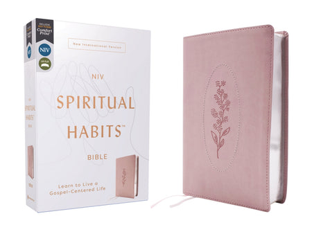 NIV, Spiritual Habits Bible, Red Letter, Comfort Print: Learn to Live a Gospel-Centered Life – Leathersoft™, Pink
