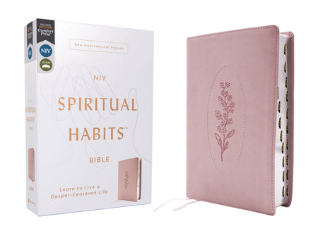 NIV, Spiritual Habits Bible, Red Letter, Comfort Print: Learn to Live a Gospel-Centered Life – Leathersoft™, Pink, Thumb