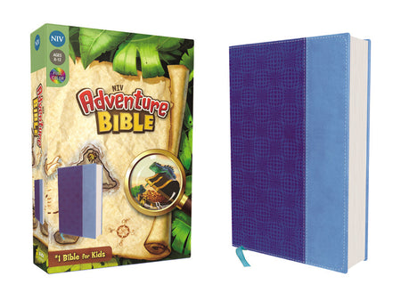 NIV, Adventure Bible, Full Color Interior – Leathersoft™, Electric Blue/Ocean Blue by HarperCollins
