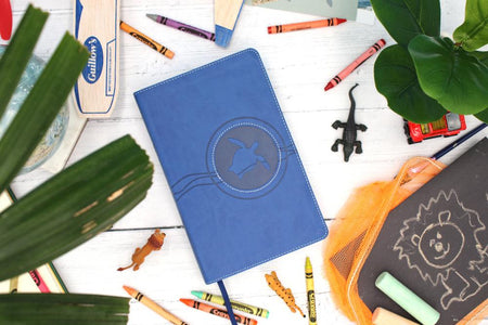 NIrV, Adventure Bible for Early Readers, Full Color Interior – Leathersoft™, Blueberry by HarperCollins, product view 2