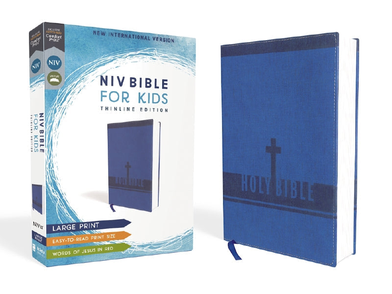NIV, Bible for Kids, Large Print, Red Letter Edition, Comfort Print: Thinline Edition (Easy-to-Read, Easy-to-Carry)