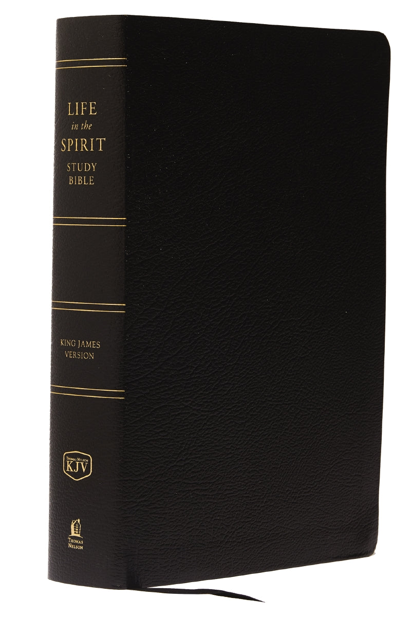 KJV, Life in the Spirit Study Bible, Red Letter Edition: Formerly Full Life Study – Bonded Leather, Black by HarperCollins