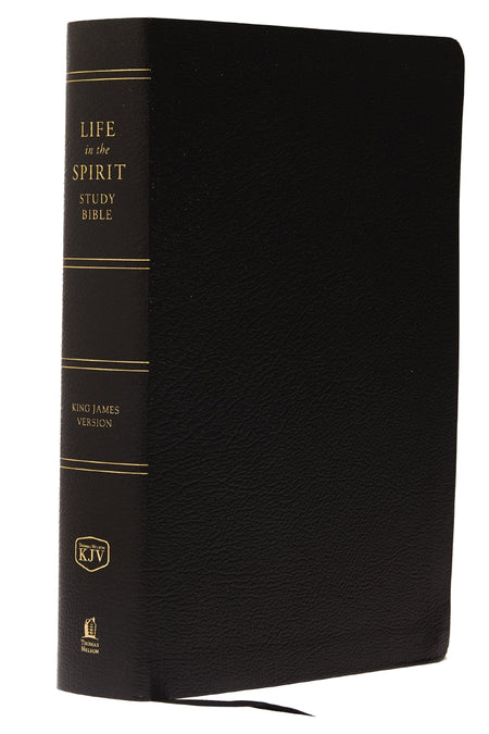 KJV, Life in the Spirit Study Bible, Red Letter Edition: Formerly Full Life Study – Bonded Leather, Black by HarperCollins