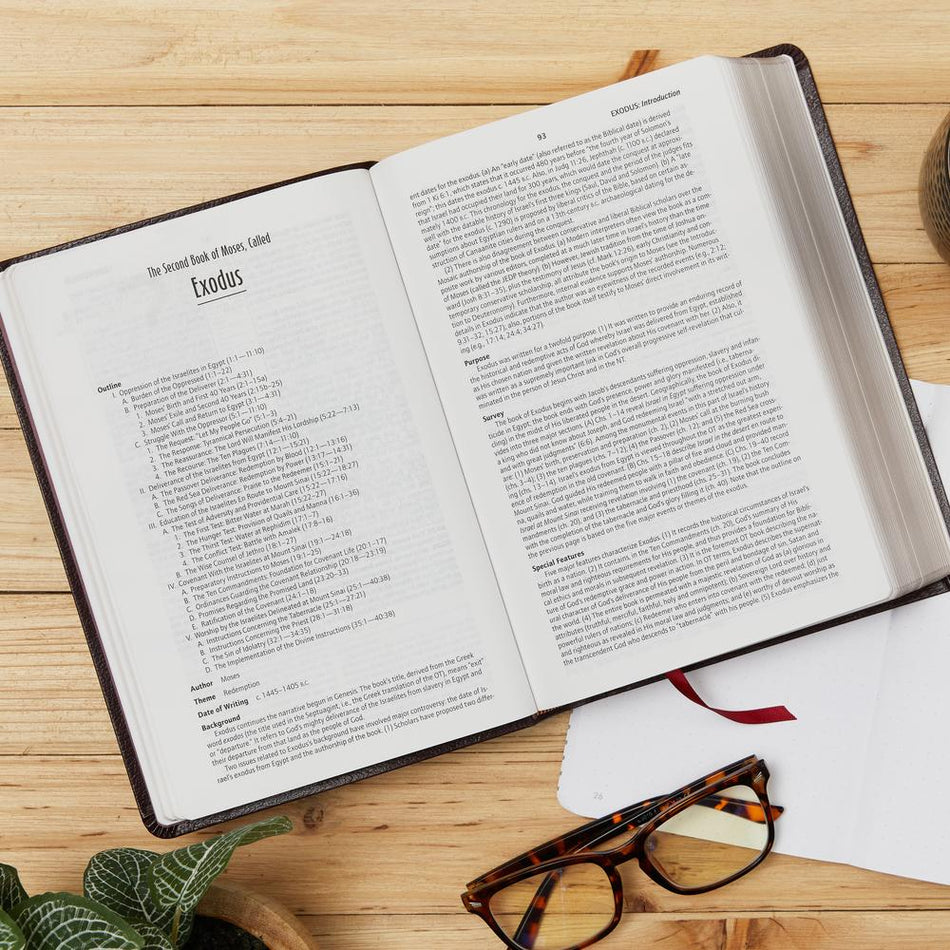 KJV, Life in the Spirit Study Bible, Red Letter Edition: Formerly Full Life Study – Bonded Leather, Black, product view 2