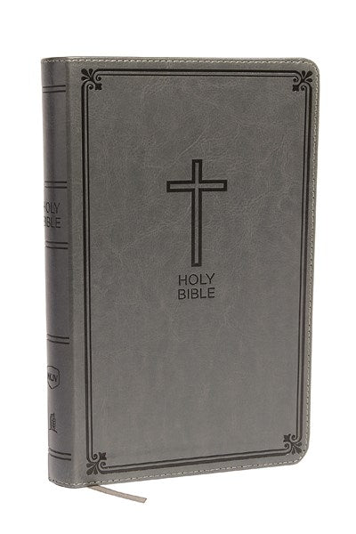 NKJV, Deluxe Gift Bible, Leathersoft, Gray, Red Letter, Comfort Print:  Holy Bible, New King James Version