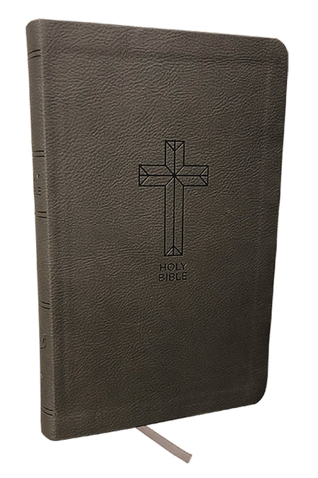NKJV, Value Thinline Bible, Red Letter Edition, Comfort Print: Holy Bible, New King James Version – Leathersoft™, Charcoal