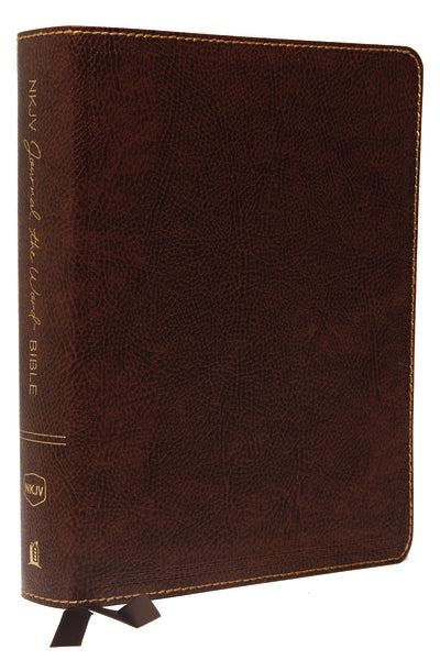 NKJV, Journal the Word Bible, Large Print, Red Letter Edition: Reflect, Journal, or Create Art Next to Your Favorite Verses