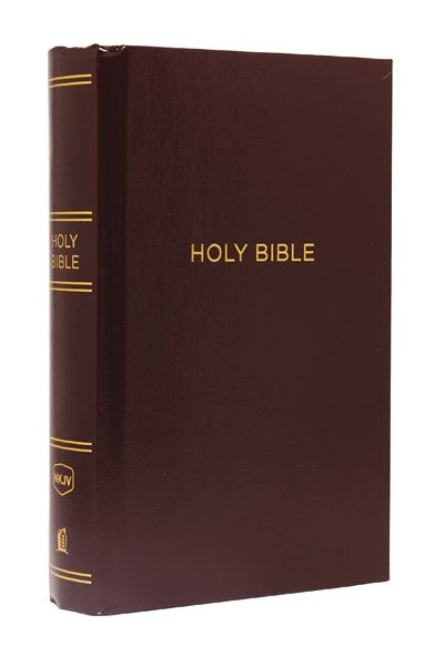NKJV, Pew Bible, Large Print, Hardcover, Burgundy, Red Letter, Comfort Print:  Holy Bible, New King James Version   (Large type / large print)