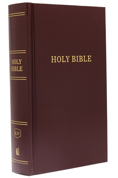 KJV, Pew Bible, Hardcover, Burgundy, Red Letter, Comfort Print:  Holy Bible, King James Version