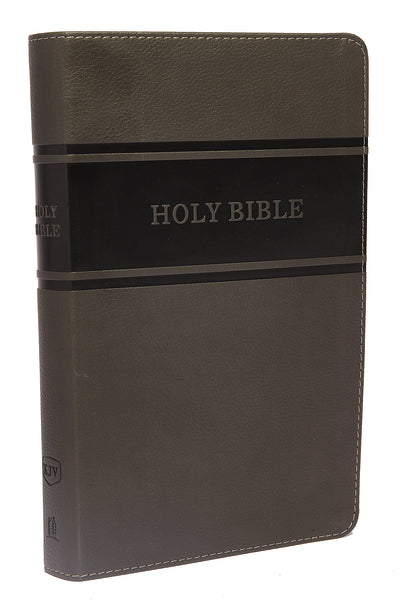 KJV, Deluxe Gift Bible, Red Letter Edition, Comfort Print – Leathersoft™, Gray by HarperCollins